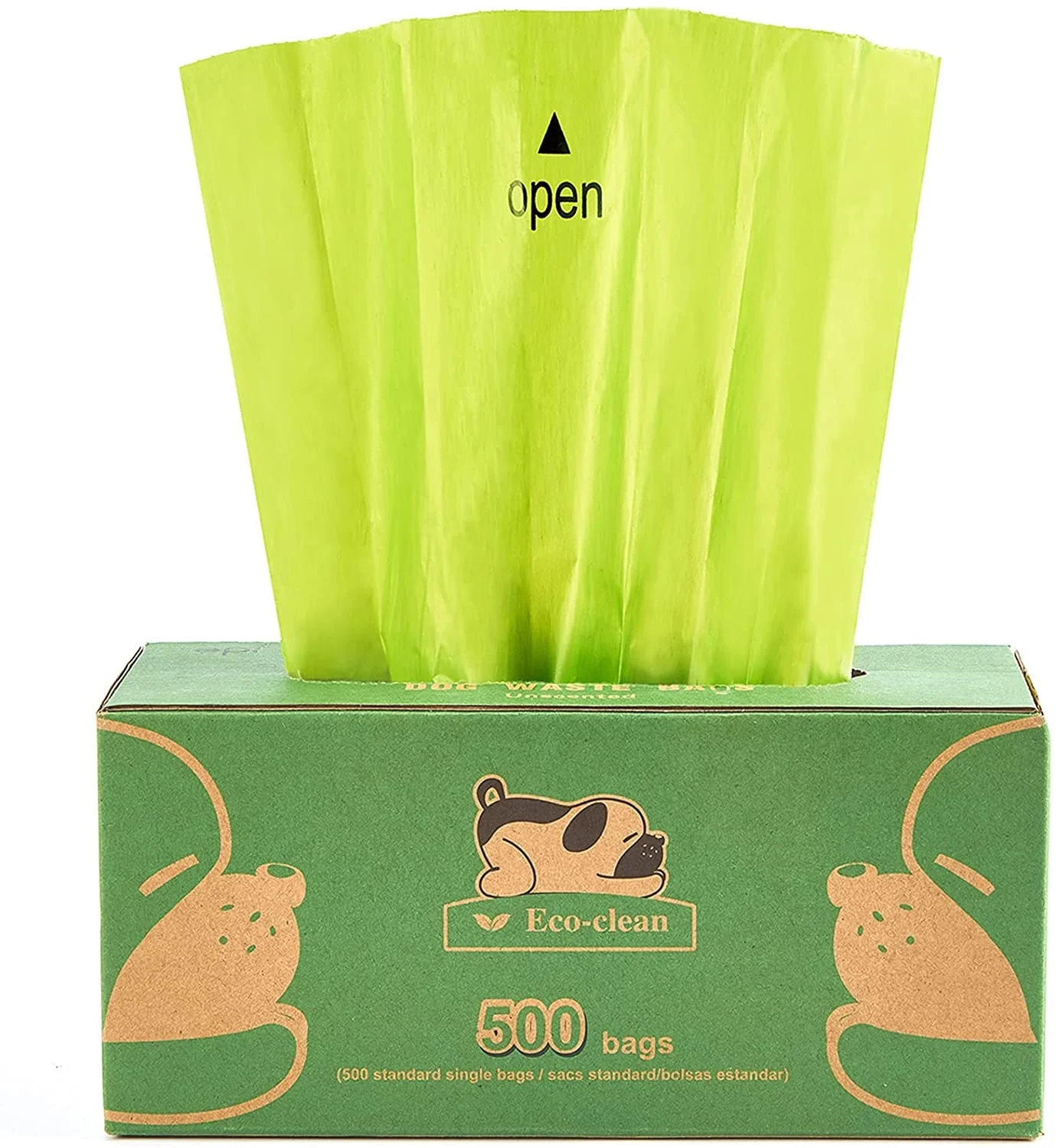 100% биоразлагаемый оптовый сертификат Pet Poop пластиковый пакет для собак мешок мусора сумка
