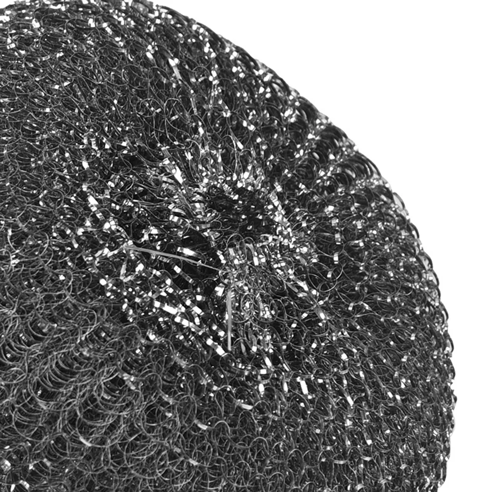 Wholesale Stainless Steel Kitchen Scrubber Dishwashing Metal Sponge Heavy Duty Steel Wool Sponge Scourer for Dishes Pots Pans