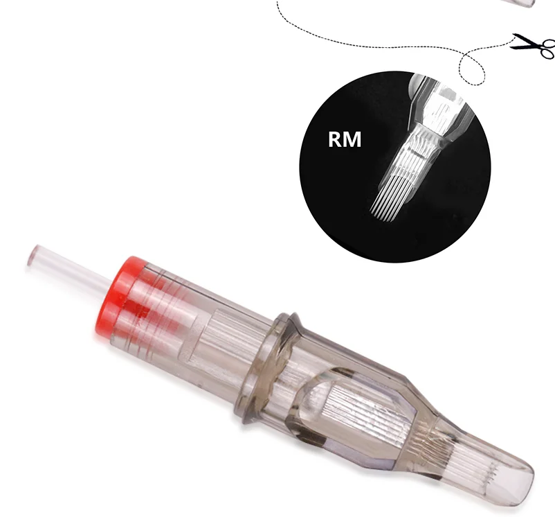 Revolution Cartridge Tattoo Needle Round Liner 0.35mm Long Taper RL/M1/RM Safety Membrance for Cartridge Machine and Grip