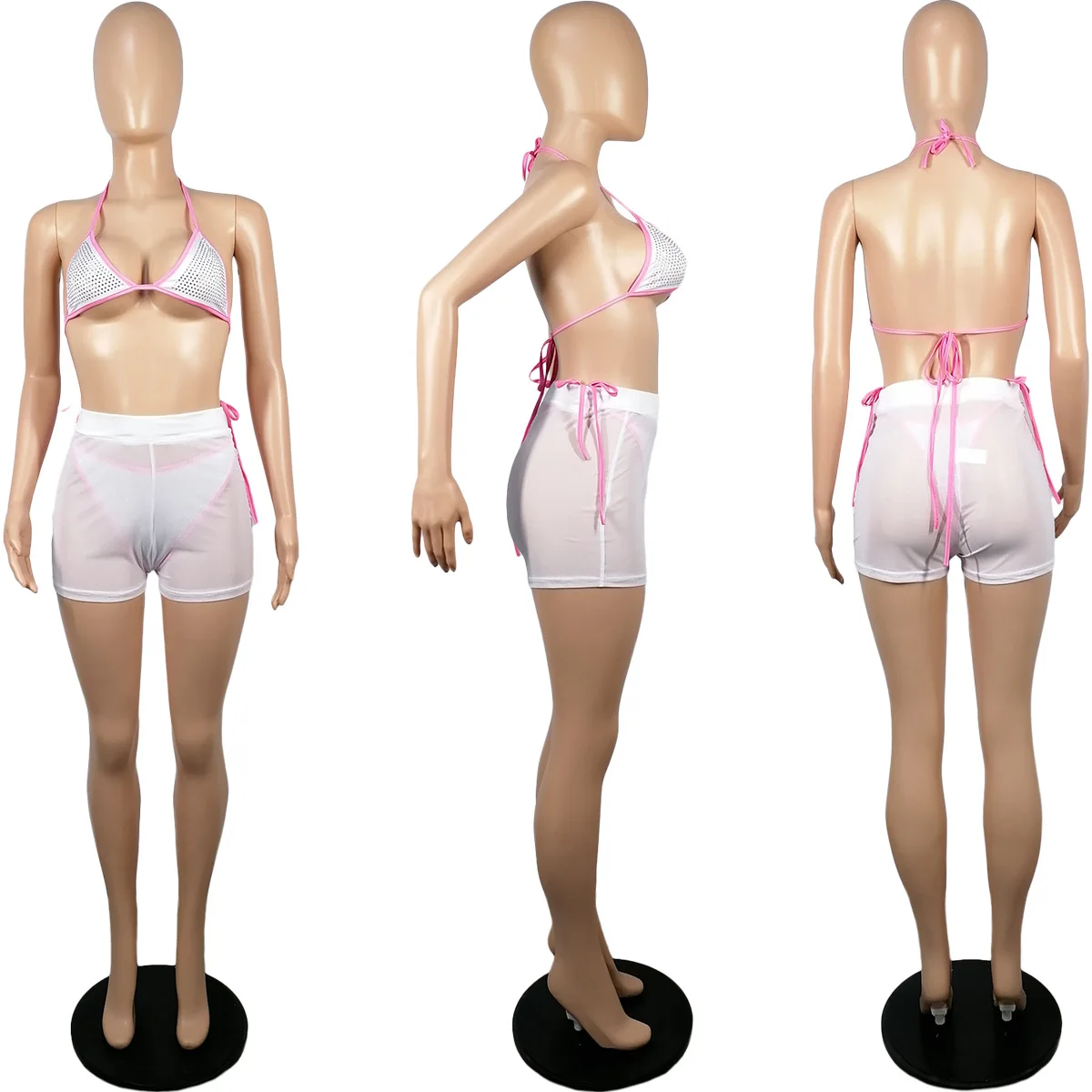 MT17-213  Hot trending sexy appeal wraps condole stripe nightclub two pieces set woman clothing