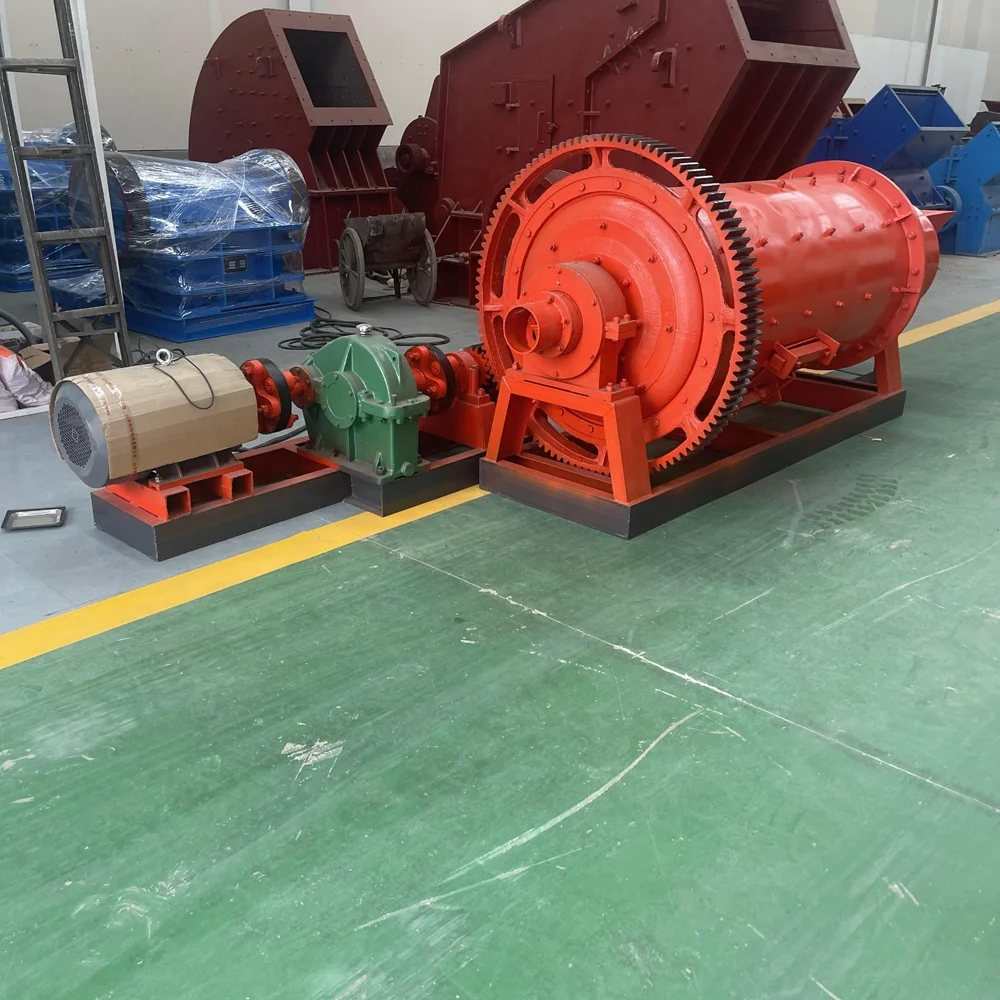 8 screws ball mill 900x2400 ball mill, gold ore stone grinding mill run by 22kw