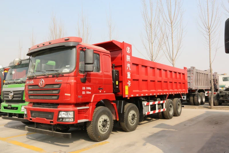 Delong f3000 heavy truck 8x4 Weichai engine 430hp Guosi 15t 8m used dump truck