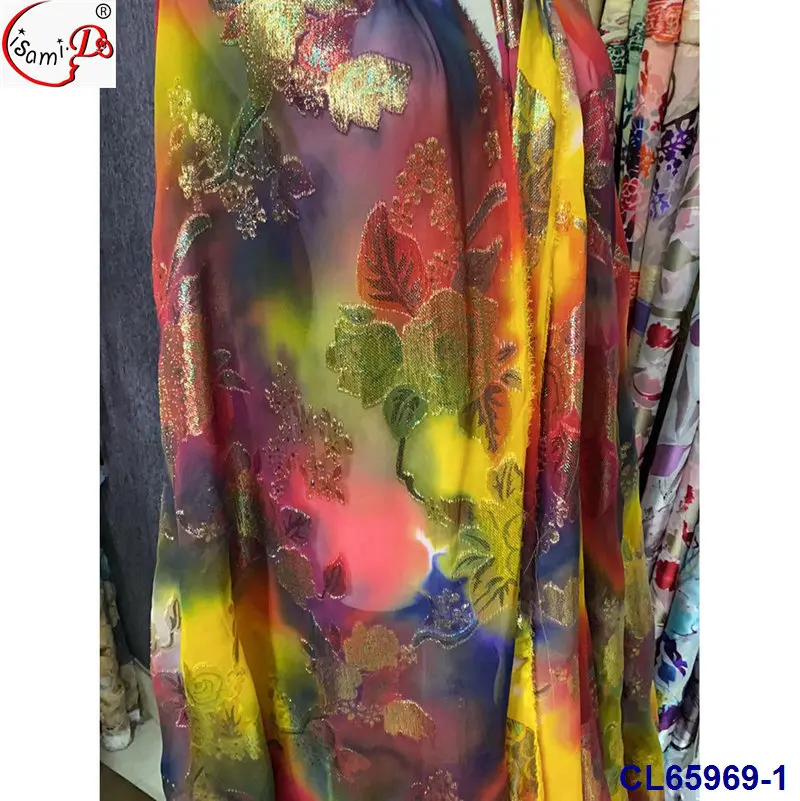 metallic sudanese fashion soft golden dirac and gabasar somali dirac fransawei silk fabric