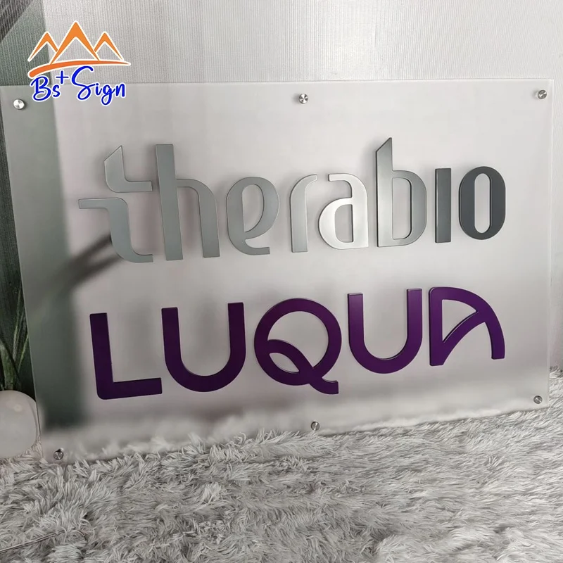 BS+ Custom Beauty Salon Logo Sign Indoor Signage Acrylic Wall Logo Shop Brand Name Sign Board