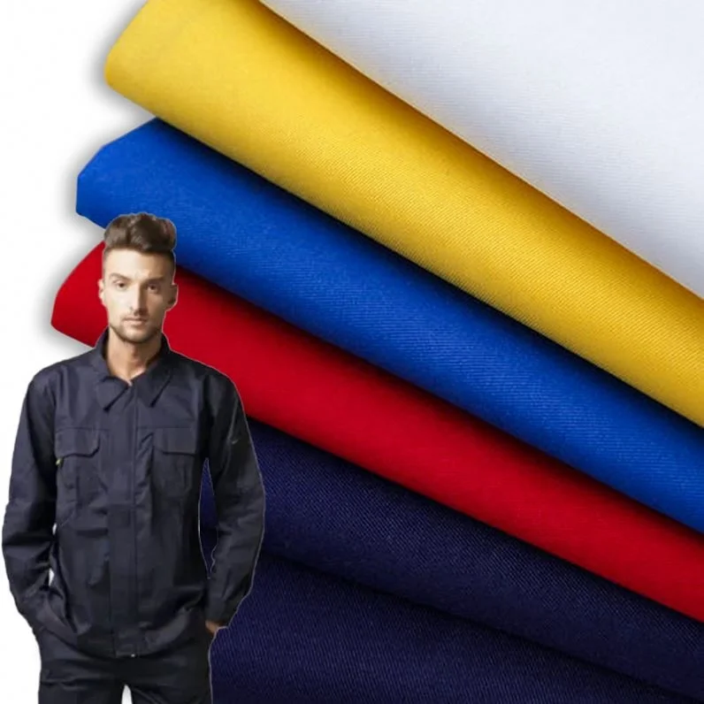 Fireproof Fabric for Welding Industrial Flame Retardant Fabric Shirt Fabric Woven 100% Cotton Plain Dyed Twill Umbrella Drill