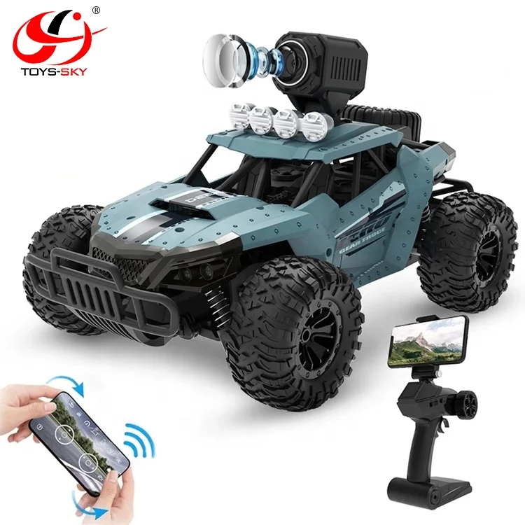 20KM/H Electric High Speed Racing RC Car with WiFi FPV 720P Camera HD 1:18 Radio Remote Control Climb Off-Road Buggy Trucks Toys
