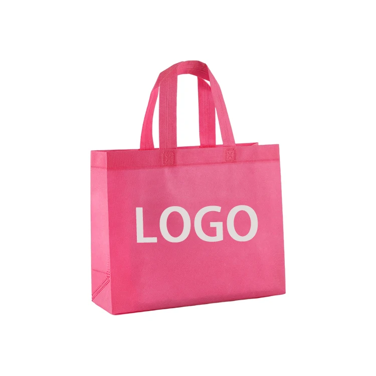 Customized reusable tote shopping bag recycled eco non woven bag with logo