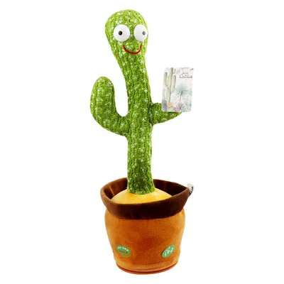 Many language  Hot Selling Plush Toy Singing Rocking Wiggling And Dancing Cactus Toys Songs Toys
