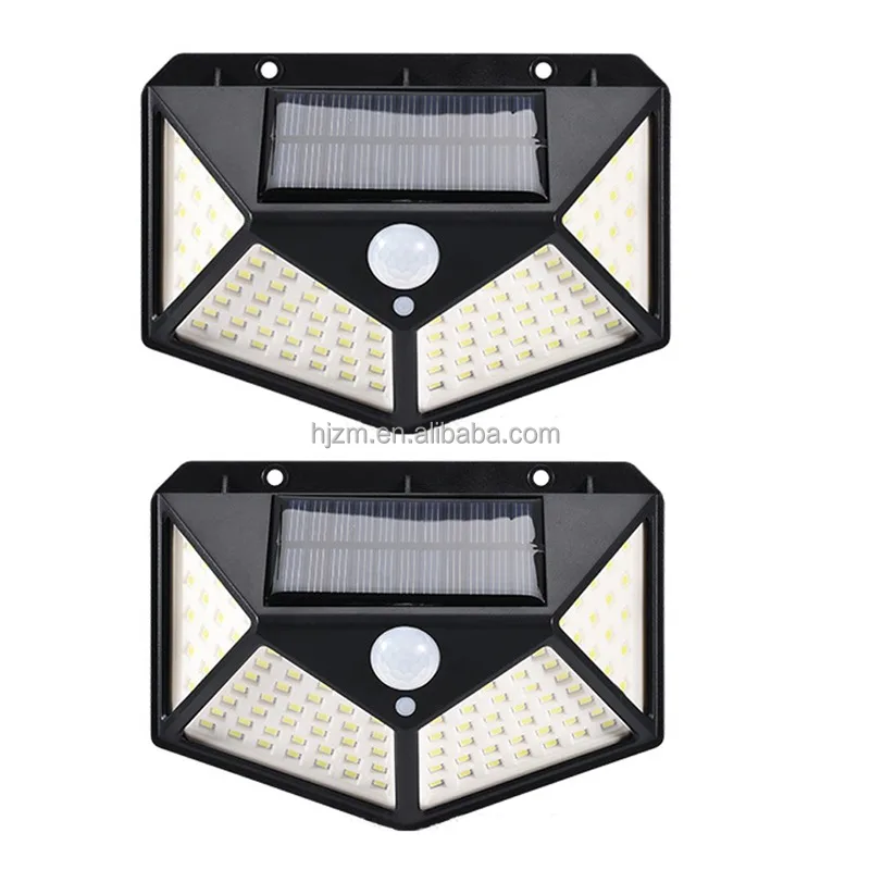 100 LED Solar Light Outdoor Solar Lamp with Motion Sensor Solar LED Light Waterproof Sunlight Powered for Garden Decoration