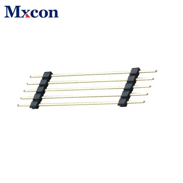 
High quality single row straight double plastic Pitch 2.54mm pin header 