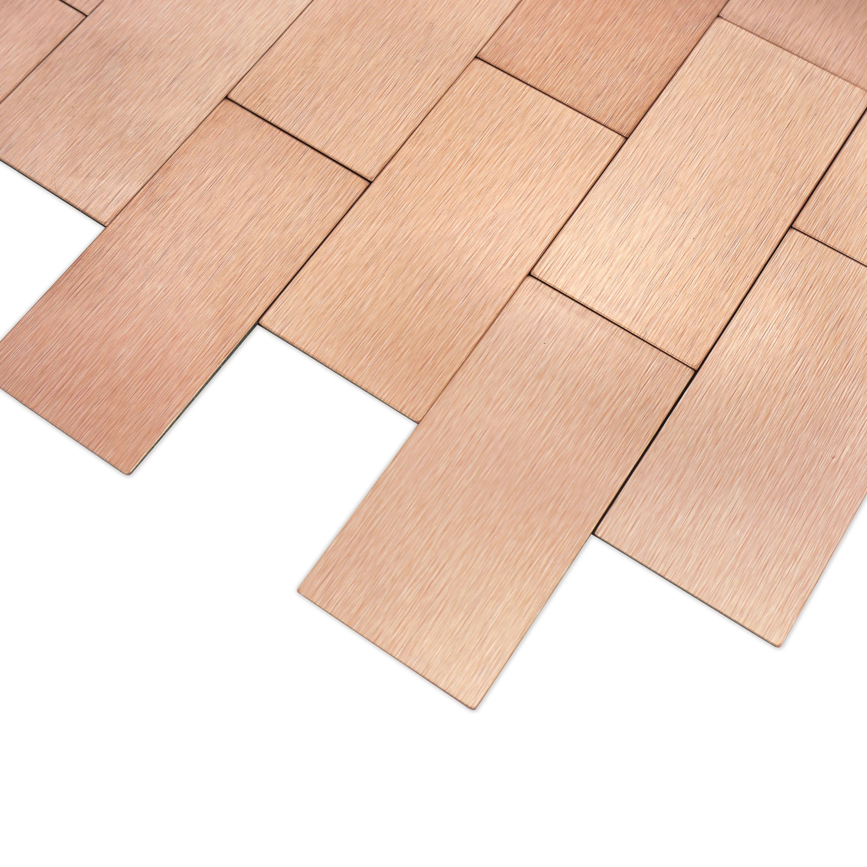 Hot Trend Design Pink Colorur Decor Idea 3D Self -stick Leather Mosiaic Easy DIY Oblong Wall Sticker