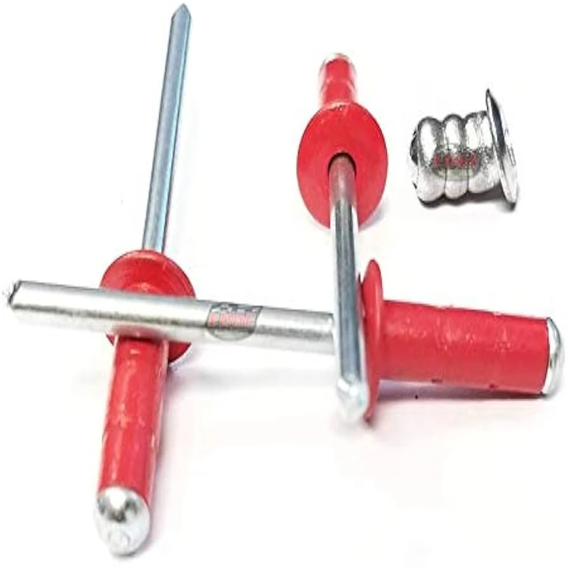 Aluminum Exhaust Hippocampus Blind Hardware Build Material Pop Fasten Size Rivet For Food Packung With Big Flange