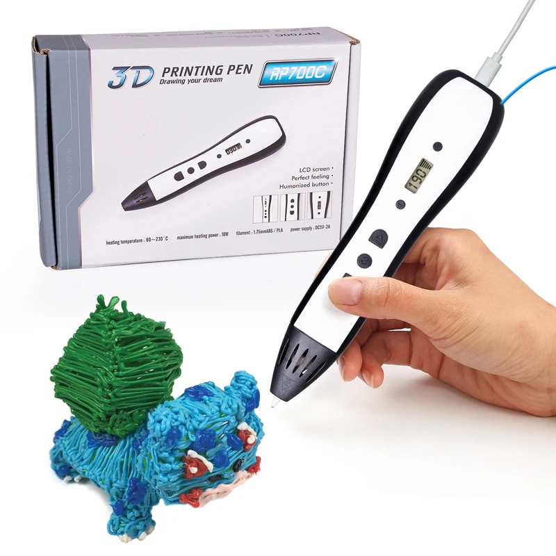 wholesale 3d pen with lcd display multi filament 3d drawing pen for kids Christmas gifts 3d printing pen