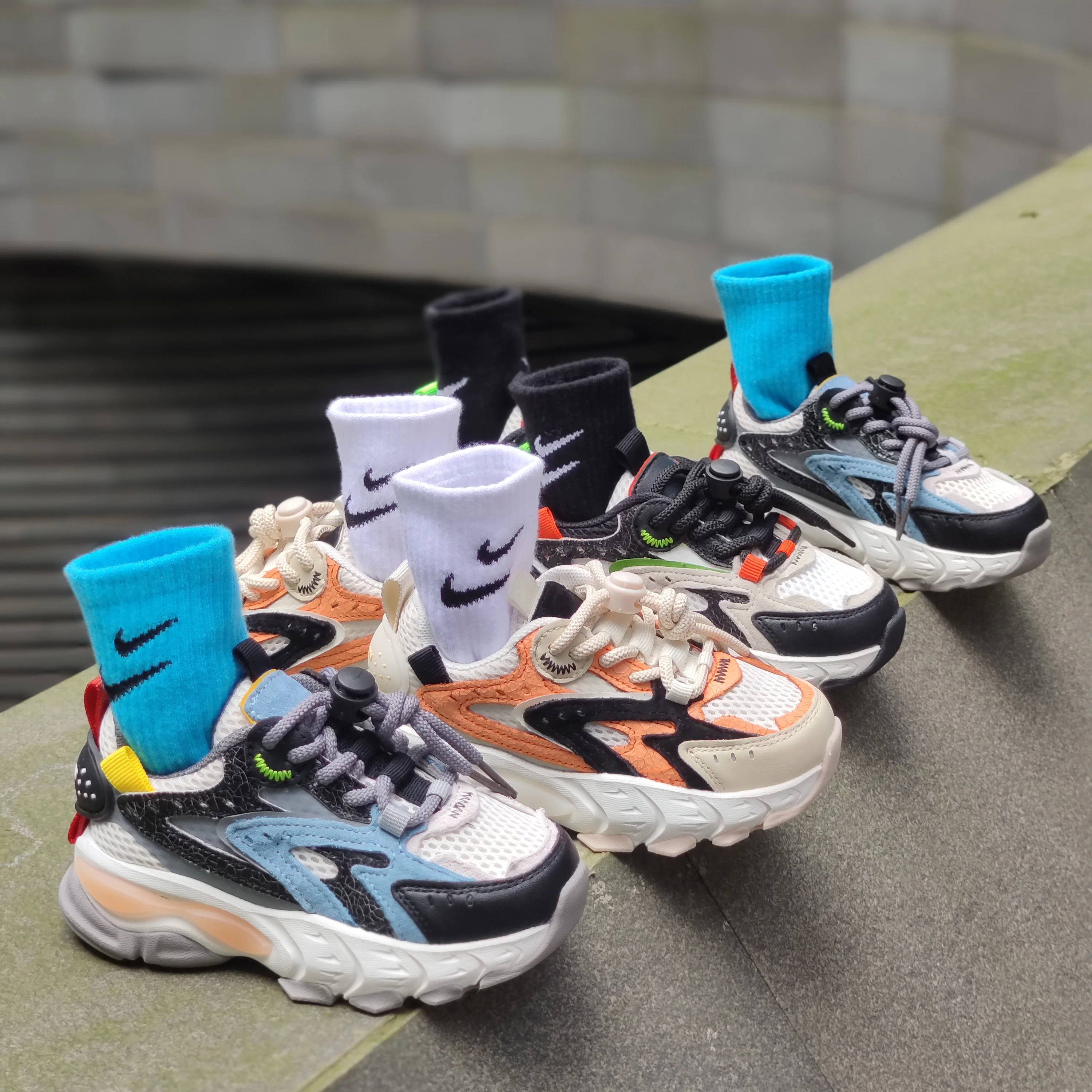 Chinese supplier high quality Sneaker kids customized casual outdoor non-slip children sports shoes