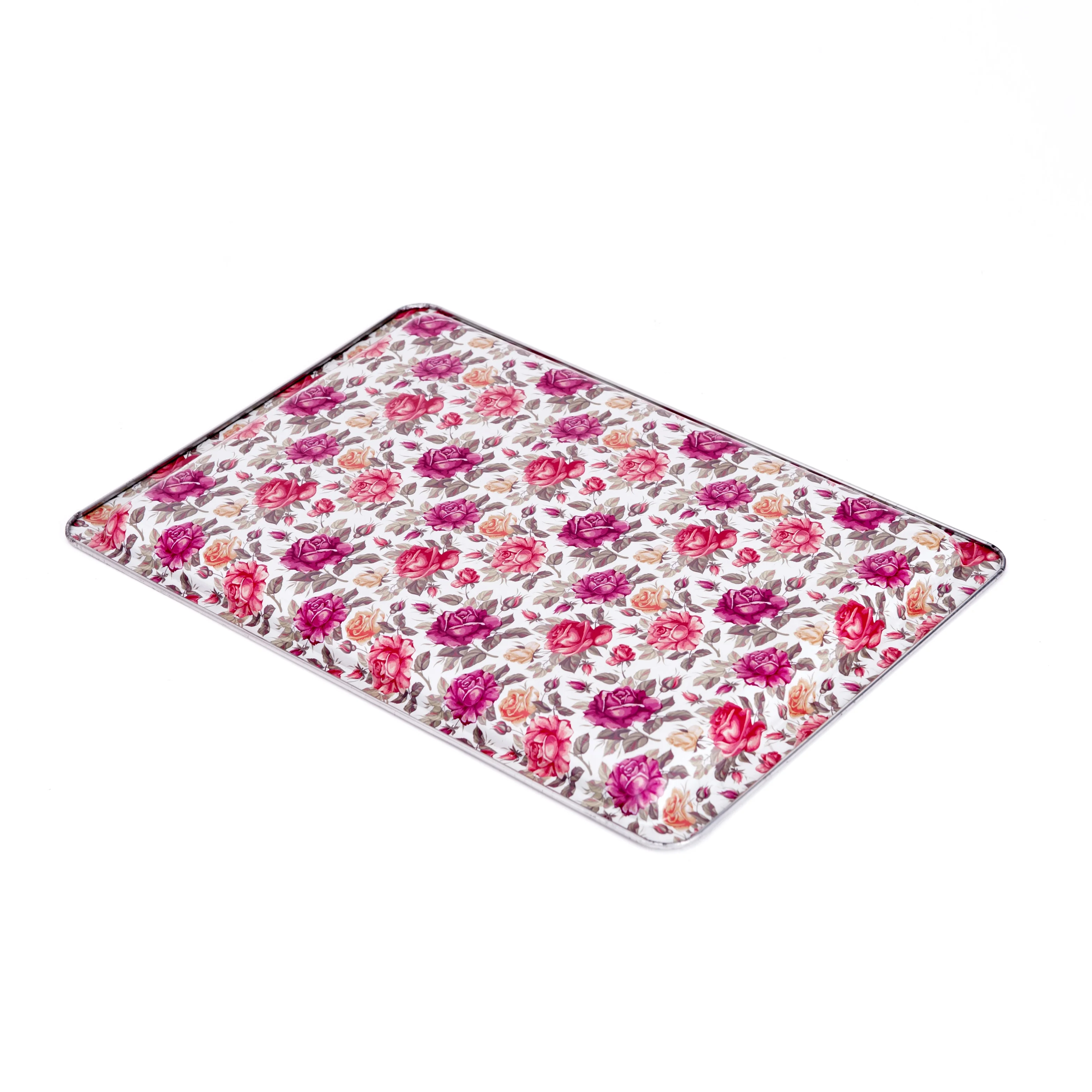
Factory Direct Sale Metal Floral Pink Baking Tray for Oven 