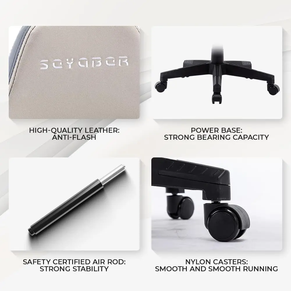 Adjustable height gas lifting speaker silla gamer computer chair pu leather gaming chair with footrest and massage