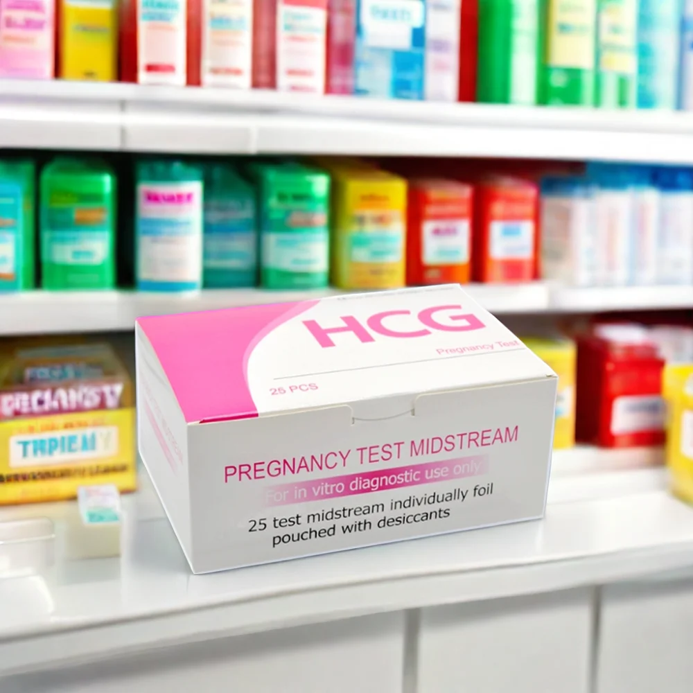 Home Use HCG Pregnancy Test Kit Strip Rapid Disposable Test Manual Source Made of Plastic