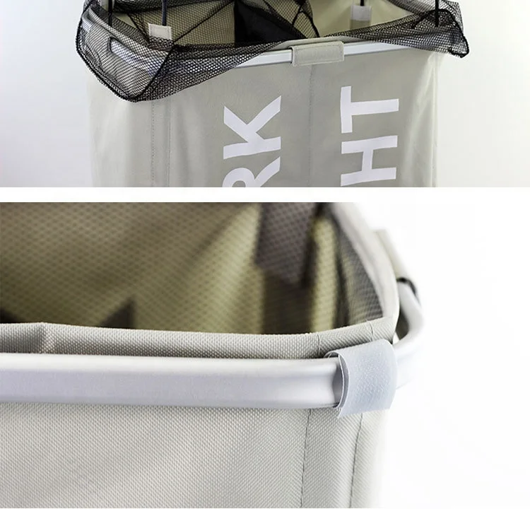 Behome Collection New Listing Heavy duty collapsible aluminum laundry storage baskets for Stores