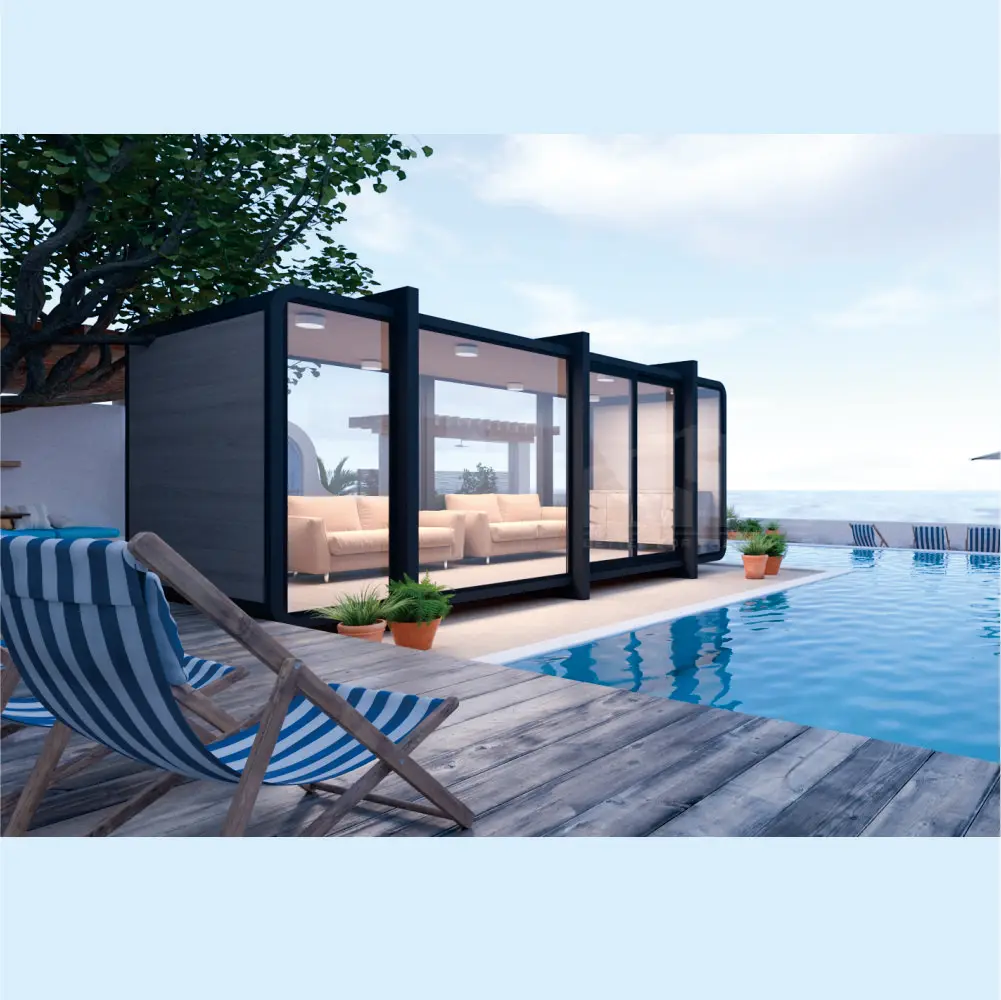 Prefab villa container shop container price octanorm photo booth kiosk case prefabbricated allaroman