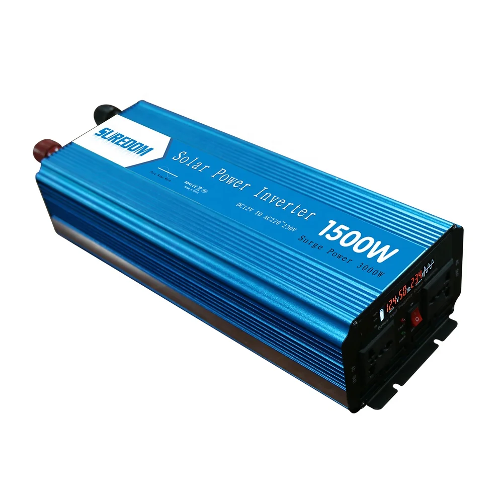 Suredom pure sine wave 1500W 3000w solar DC 12v 24v AC 110v 220v 230v 240v inverter with toroidal transformer
