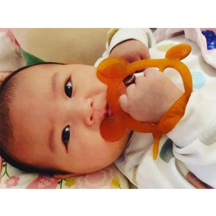 Недорогой Прорезыватель для зубов на запястье в форме животного, текстурированный детский силиконовый Прорезыватель для зубов на запястье, сертификат, оптовая продажа