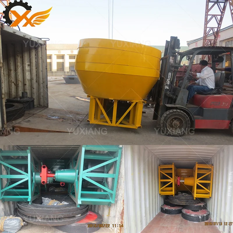 New Type Model Two Wheel Roller Round 1200 Wet Pan Gold Grinding Mills for Sale