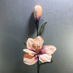 Оптовая продажа, высококачественный двухсторонний золотой цветок clivias, украшение, многоцветный цвет ручной работы, прямые продажи с завода