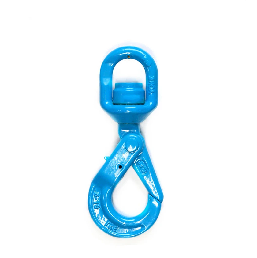 Superior Quality Grade 100 G100 Swivel Self Locking Hook with Bearing
