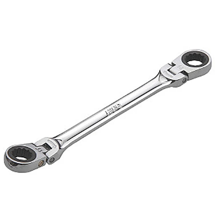 Japanese fine feeding stainless steel flexible ratchet wrench tool set for car