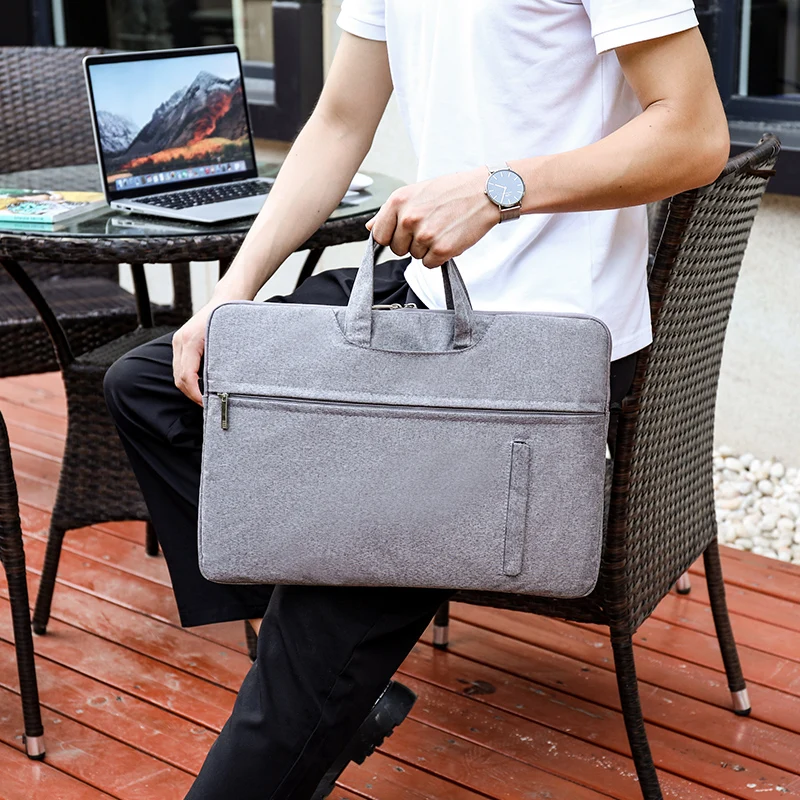Laptop Bag 13 14 15.6 Classic Slim Briefcase Messenger Bag Hidden handheld Shoulder Bag Compatible with laptop