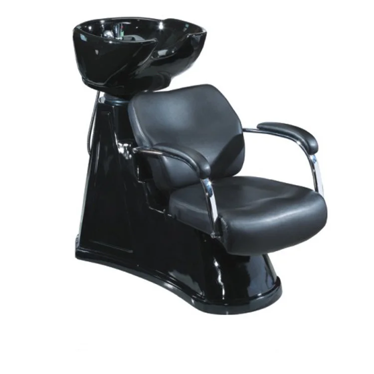 Hair washing folding white diamond salon shampoo chair