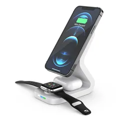 15W Wireless Charging Holder For iPhone Android Phone Portable 3-1 Wireless Charger Station Fast Charging Dock