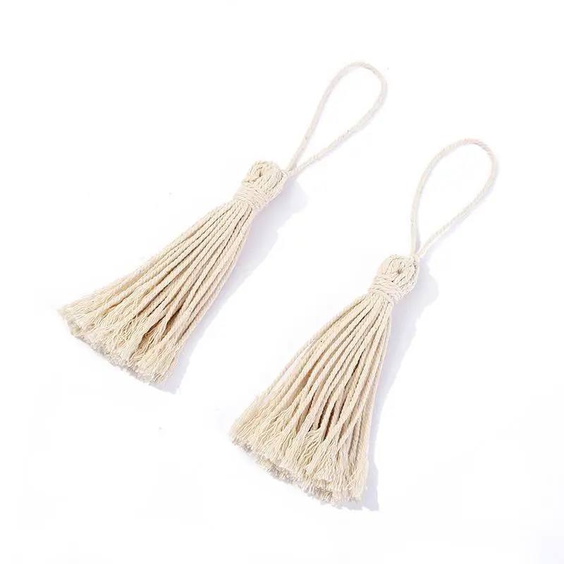 Хорошее качество ручная работа оригинальный цвет хлопковая 100% подвесная кисточка аксессуары для украшения дома с бахромой