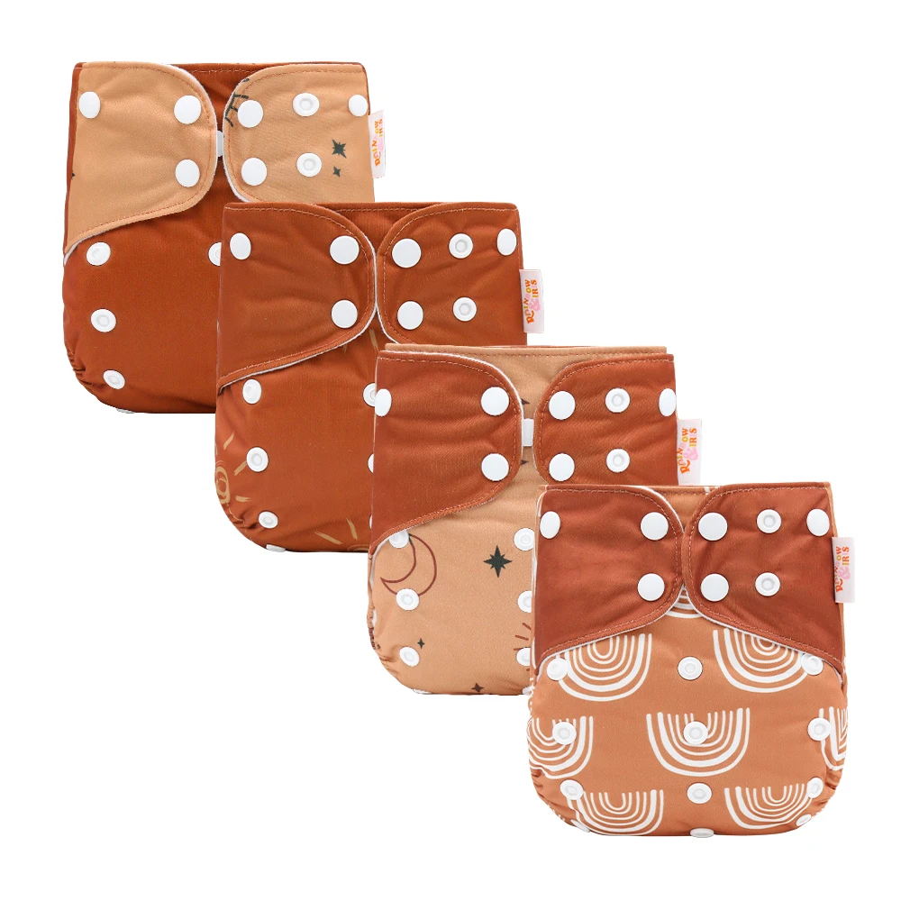 Лидер продаж, подгузники для малышей весом 3-15 кг, Многоразовые водонепроницаемые вкладыши, бамбуковые вставки, ночная вставка, тканевые карманные подгузники