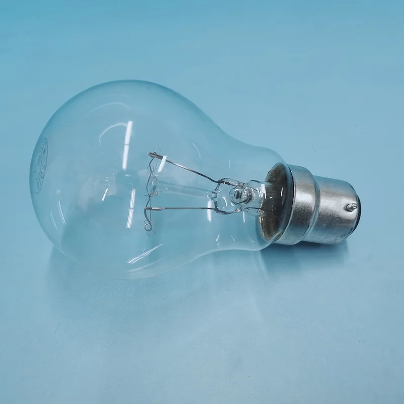 incandescent lamp glass bulb clear E27 B22  60w/75w/100w 220-240v 110v-130v