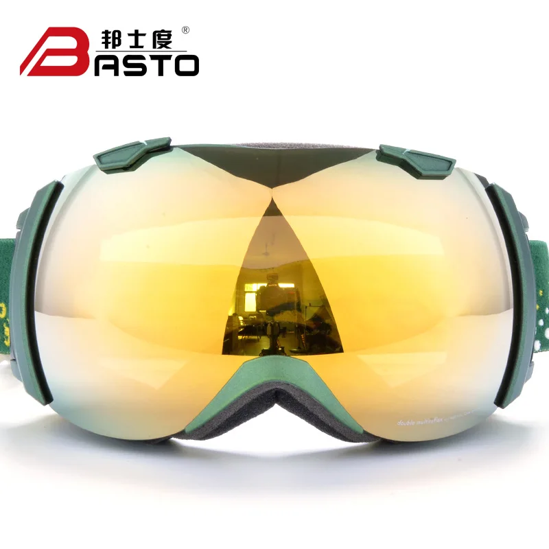 Best Selling Custom Magnetic Anti-fog Oem  Uv400 Protection Snowboard Ski goggles