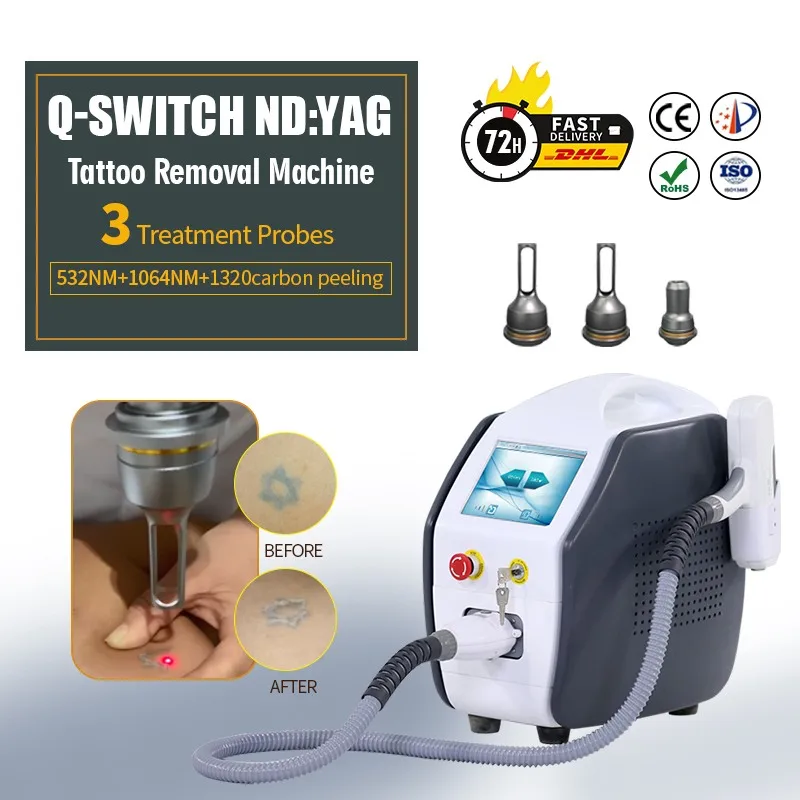 KES Portable 200mj Q-Switched Nd Yag tattoo removal machine Medical Q-Switch Nd Yag Laser price