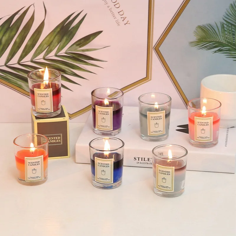 Wholesale High Quality Soy Aroma Gift Set Scented Candle In Glass Jar