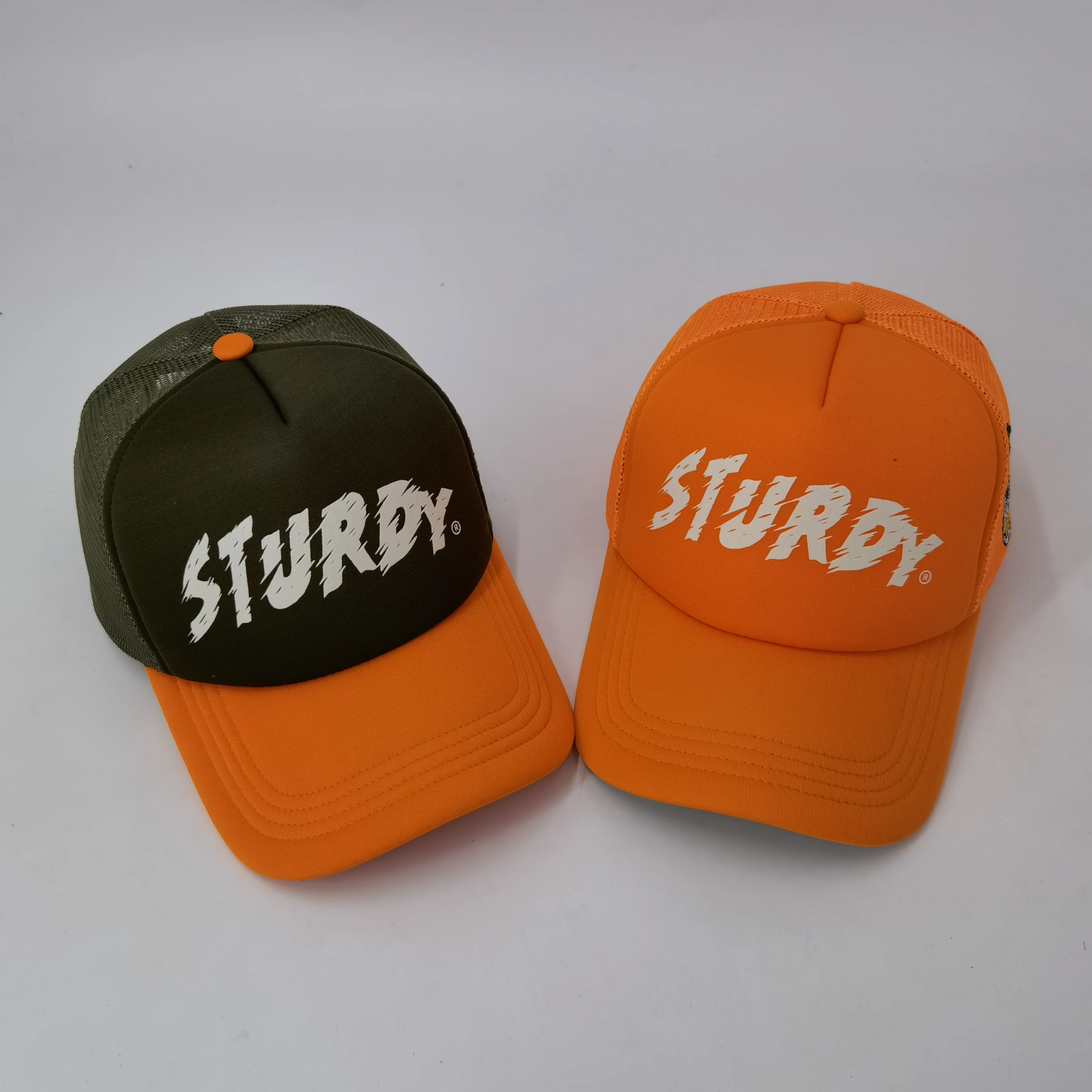 High quality custom mesh foam luminous trucker hat gorras wholesale sports hat factory