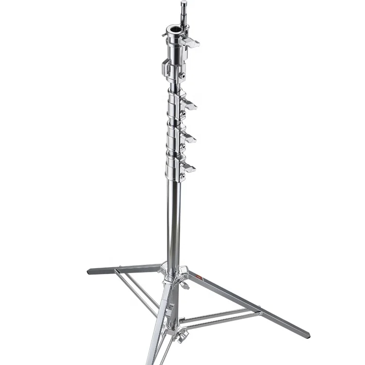 
5 meters high load bearing 30kg heavy duty stainless steel roller camera shooting photographic studio tripod light stand 
