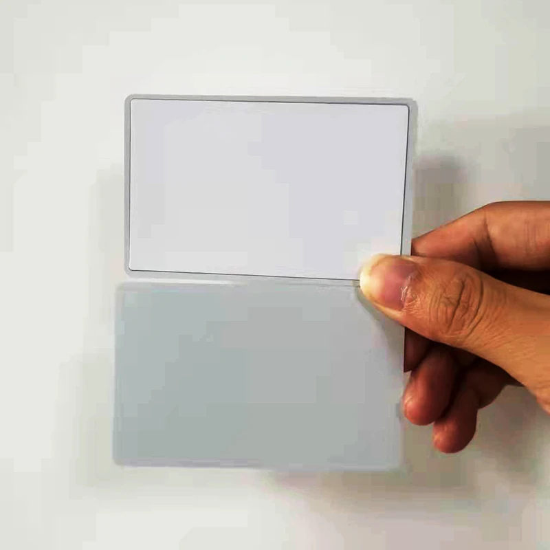 factory price NFC Chip Invisible Hybrid Black NFC Metal Business Card for social media sharing