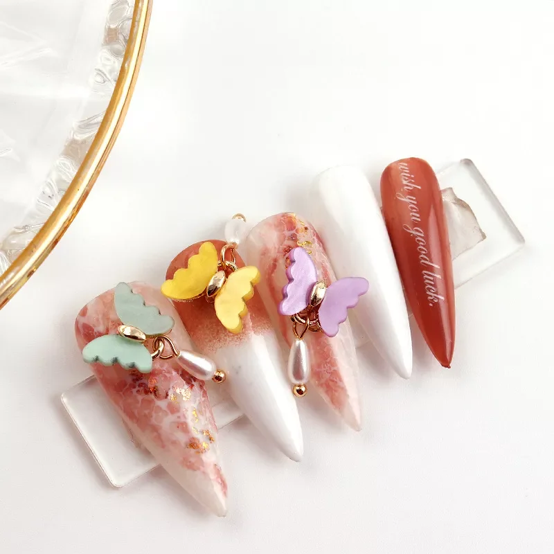 Jieniya 3D Butterfly Nail Art Stud Rhinestones Hot DIY Decoration Accessories Plastic Material