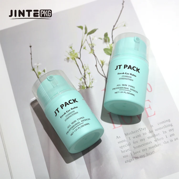Empty 30ml 50ml 100ml  PP Plastic Airless Pump Lotion Baby Green Bottles For Skincare Face Cream Lotion Sunscreen Serum Bottles