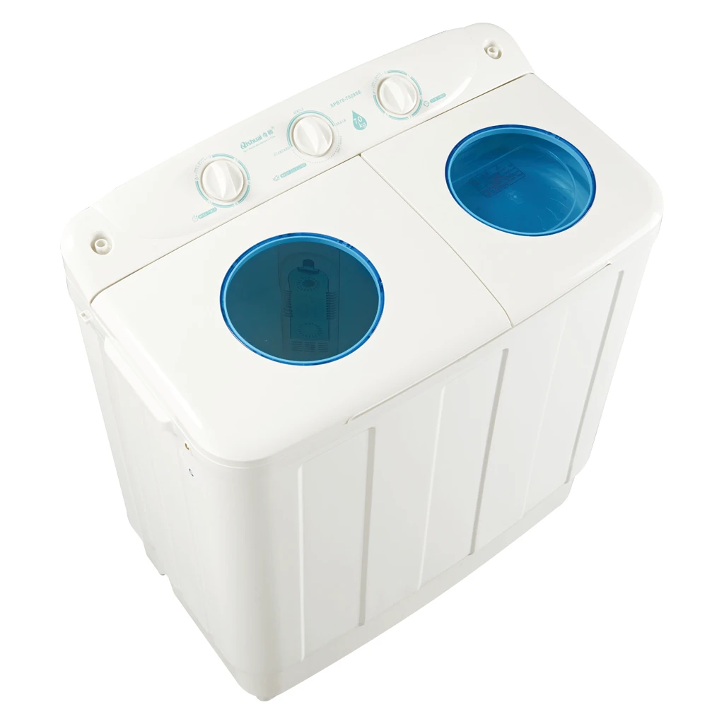 7kg plastic cover good quality semi auto top loading  washing machine