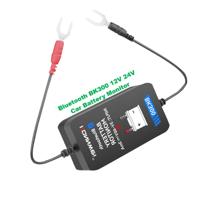 Economic Bluetooth Auto Battery Monitor Electrical System Tester KONNWEI BK300 Vehicle Battery Monitoring Charging Cranking Tool