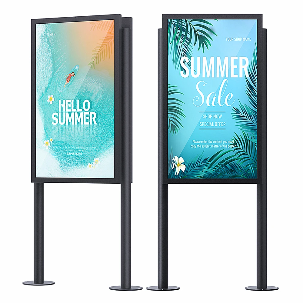 Ultra-thin bezel optical bonding screen 43 inch IP66 IP67 board china digital advertising display screen for indoor and outdoor