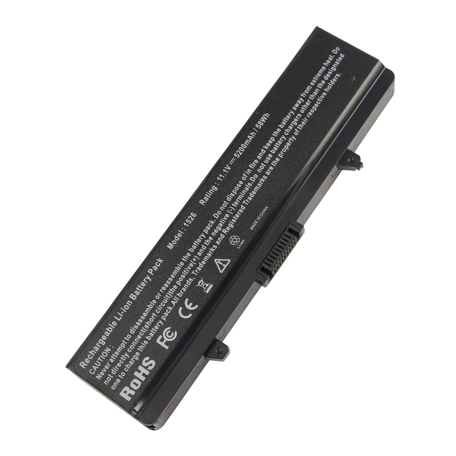 11.1V 58Wh 5200mAh Laptop Rechargeable Battery for Dell Inspiron 1525 1526 1545 1546