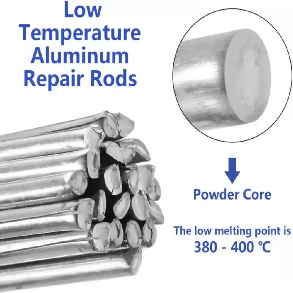 New Low Temperature Easy Melt Aluminum Welding Rods Solder Bars Cored Wire Rod Tin Flux For Soldering Aluminum