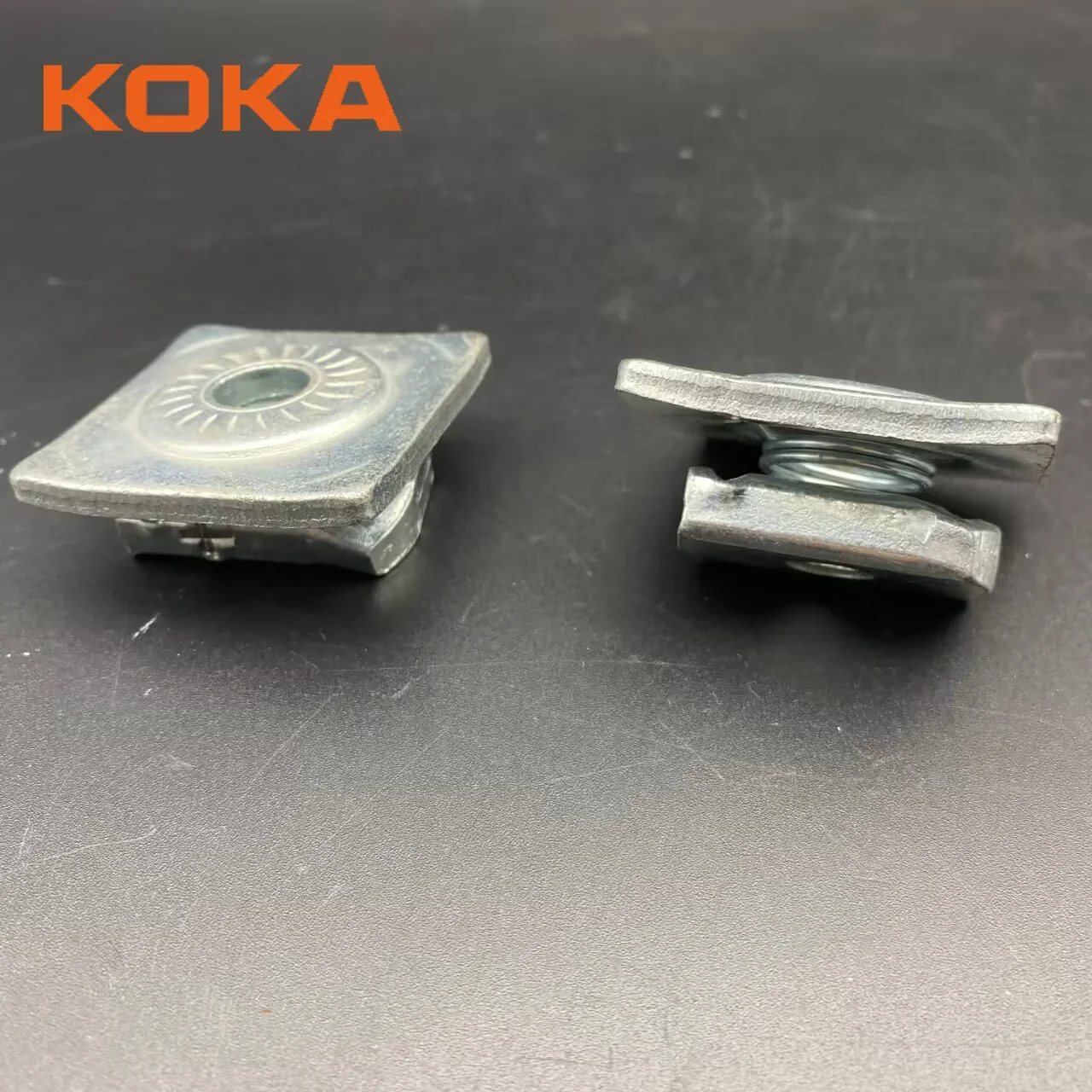 Stainless steel ss304 ss316 clamping Channel Spring nut with spring