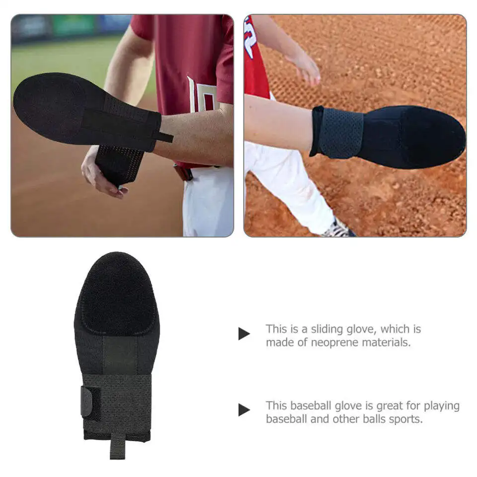 Base Runners Hand Protection Custom Design Logo Right and Left Hand Neoprene Youth and Adult Baseball Sliding Mitt